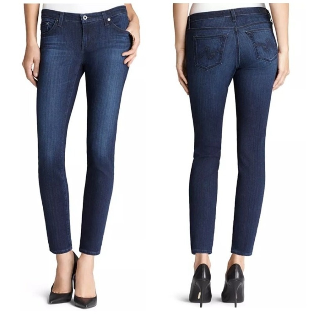 AG Adriano Goldschmied The Legging Ankle Super Skinny Dark Wash Jeans Size 26